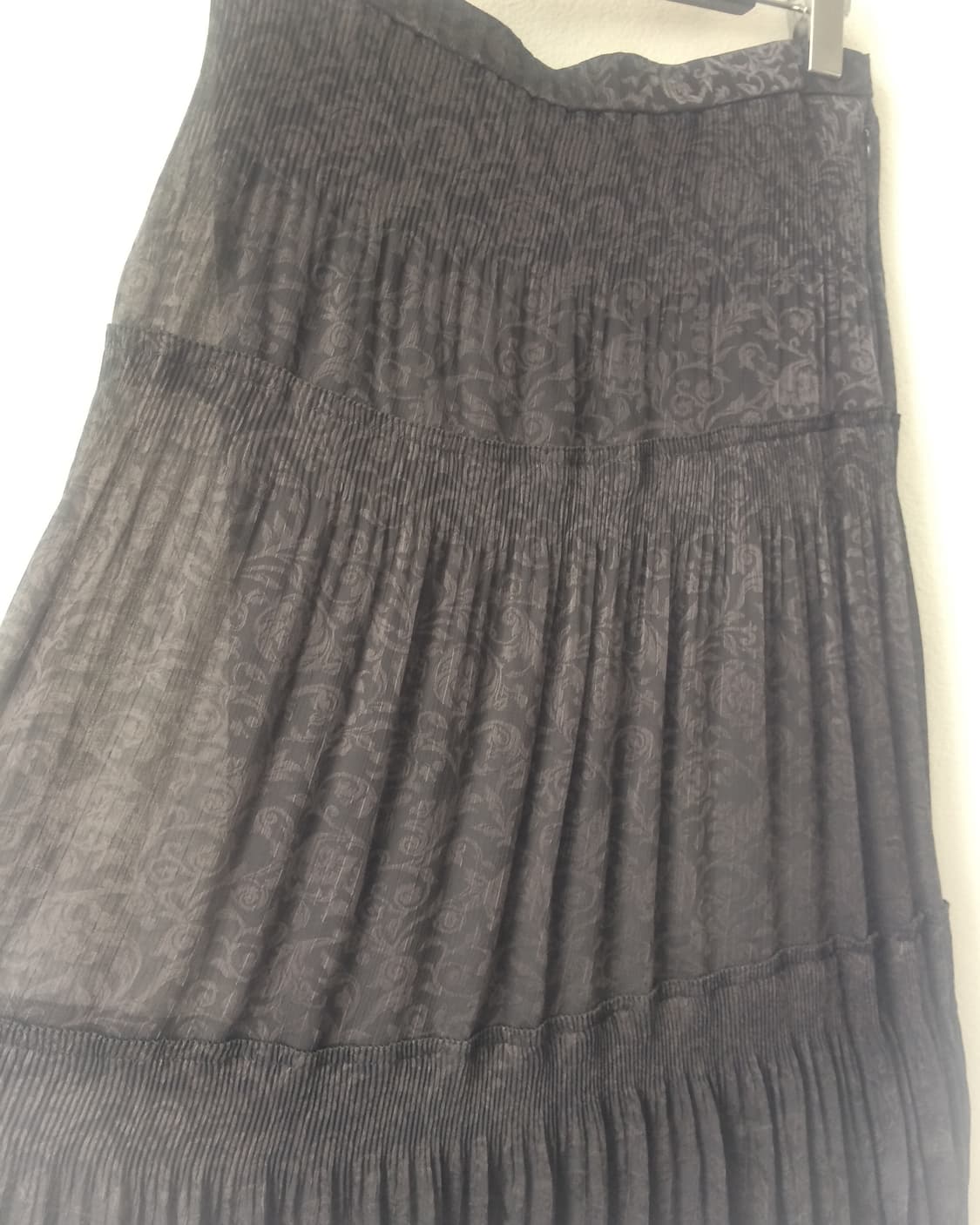 Ornament pattern layer long skirt 상품이미지3