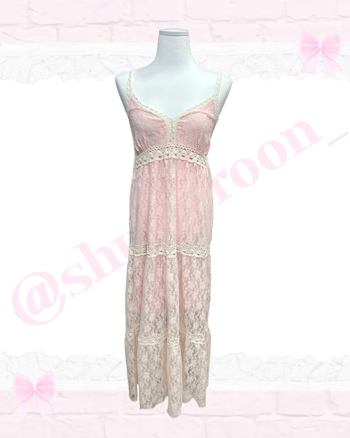 [셋업] 레이라의 로맨틱 갸루 슬립 원피스 상품이미지2