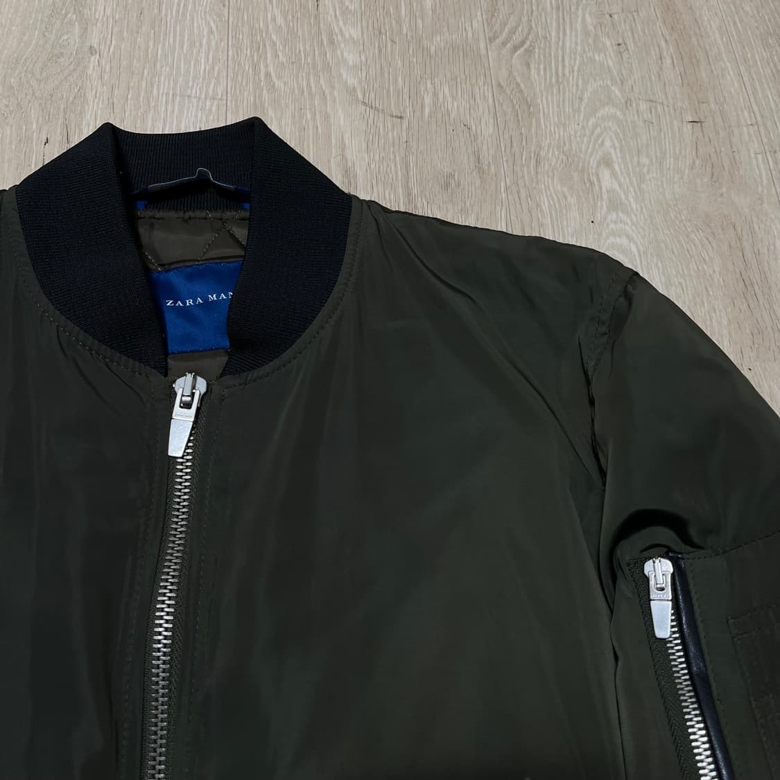 자라 MA-1 퀼팅 봄버 항공점퍼 M/95 상품이미지4