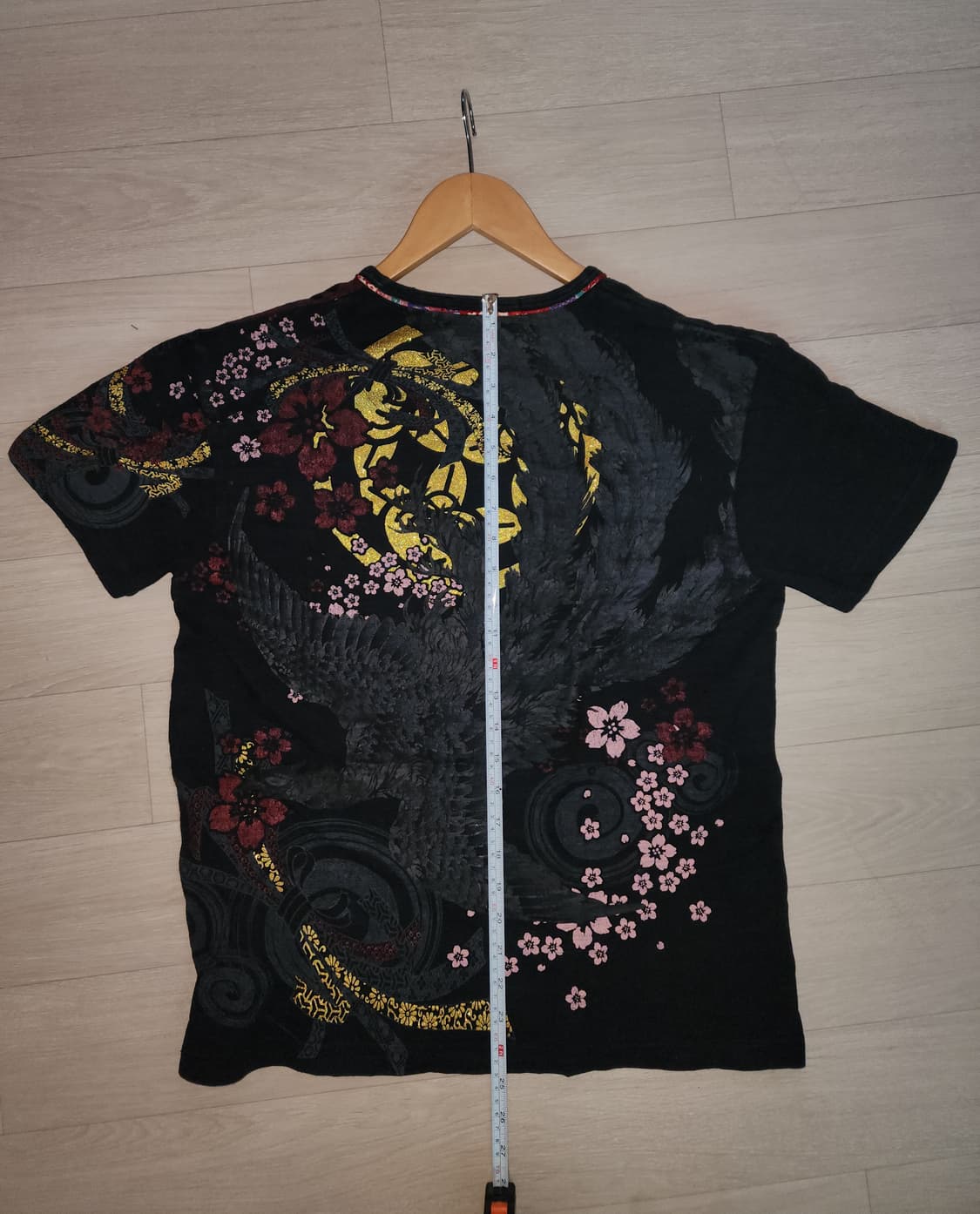 일본 빈티지 오리엔탈 봉황 입체프린팅 반팔티 상품이미지6