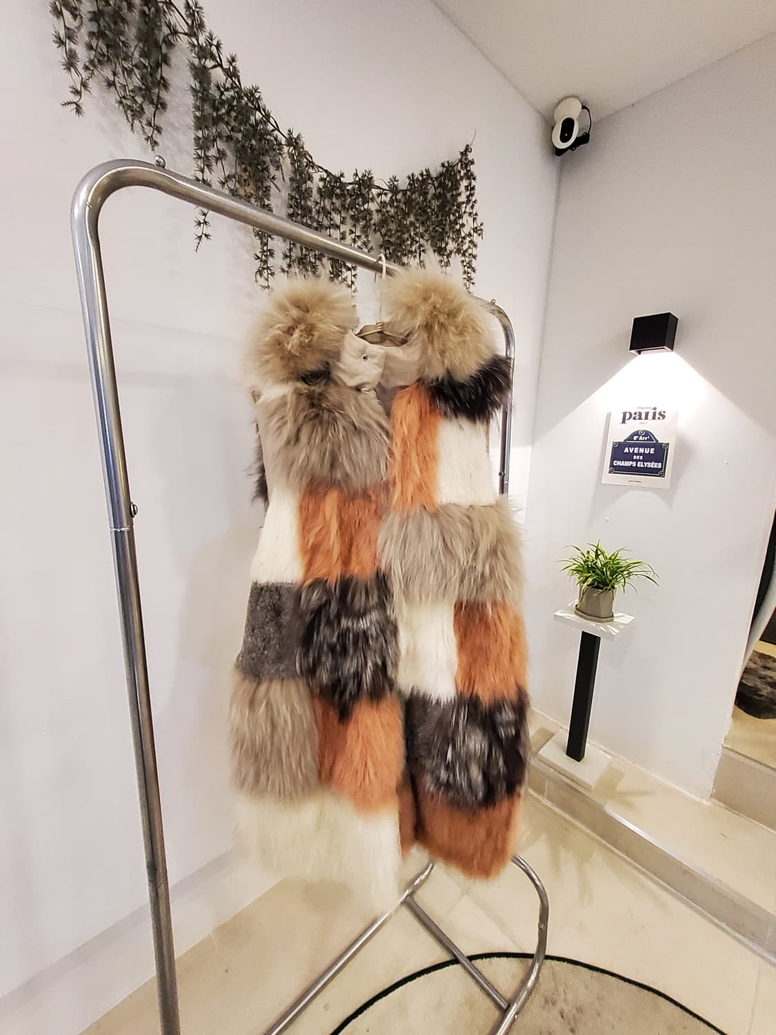 양면 퍼 롱조끼 상품이미지1