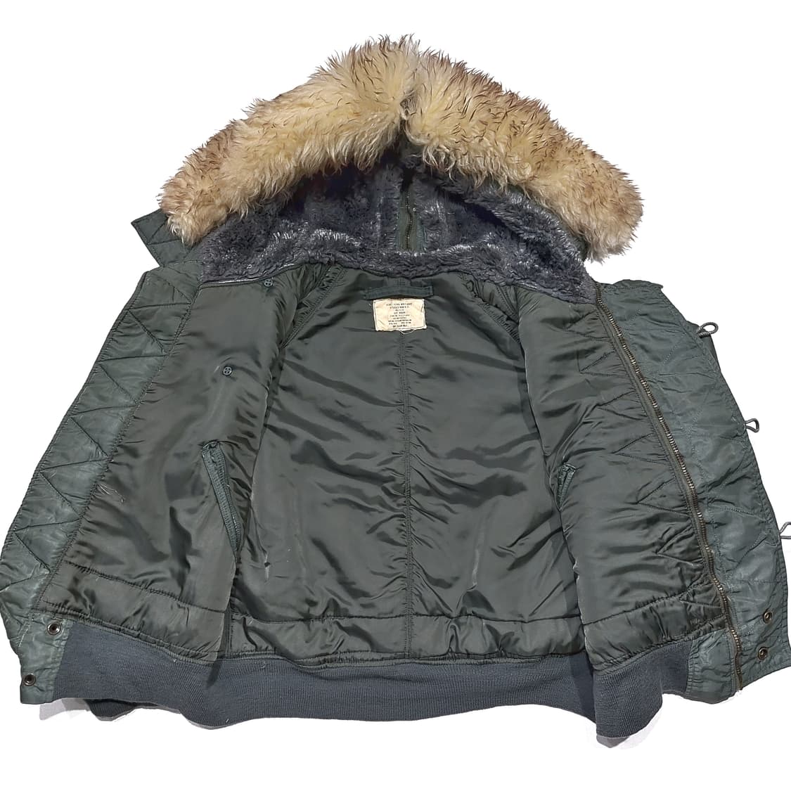 미군 n2b 60s 울파일 플라이트 자켓 m (100~105) 상품이미지9