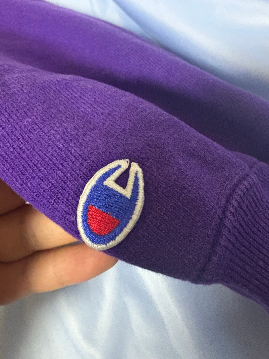 [L~XL] 90s 챔피온 리버스위브 맨투맨 스웻 퍼플 상품이미지4