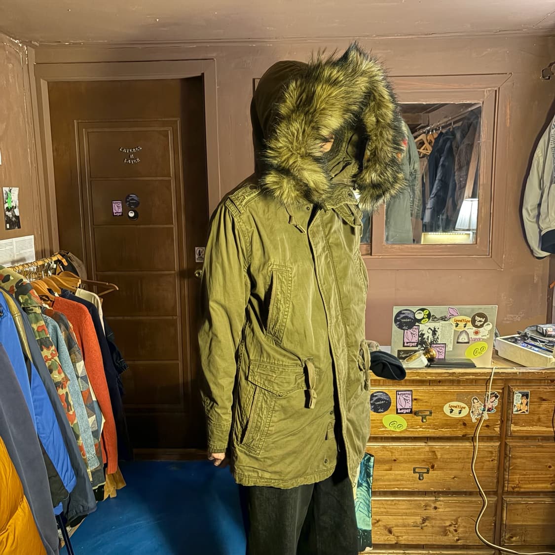 ABERCROMBIE FUR MILITARY  JACKET 상품이미지3