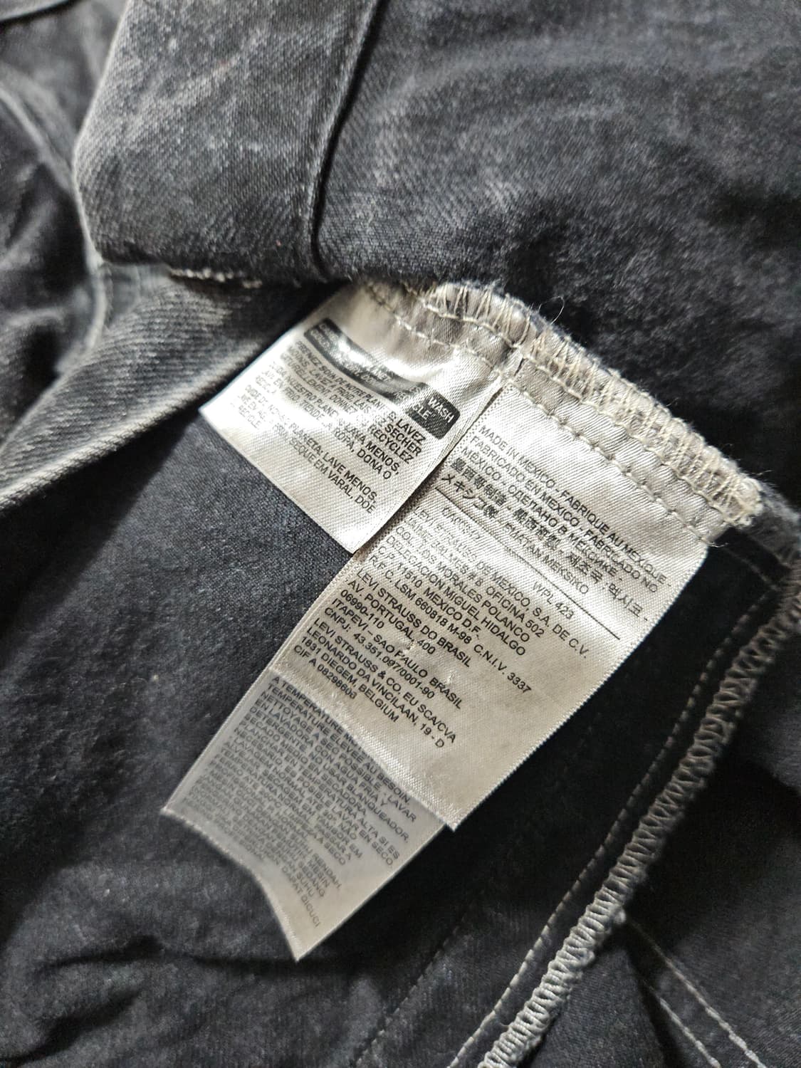 리바이스 흑청 트러커 청자켓 S 95 상품이미지5