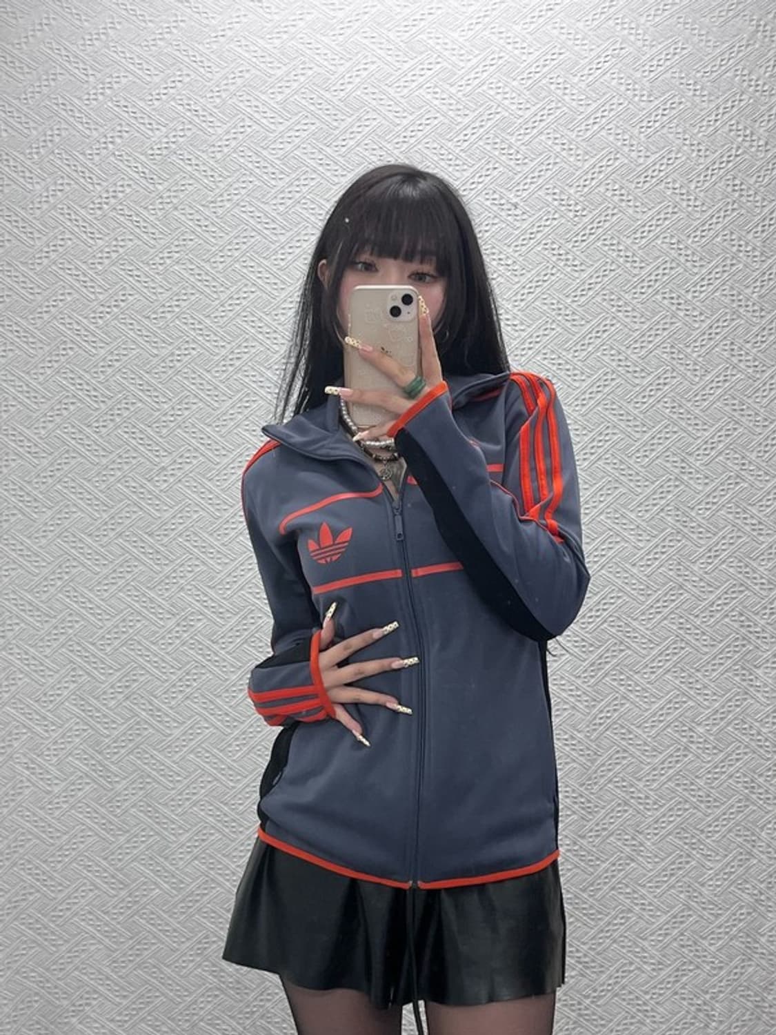 아디다스 레트로 빈티지 스트릿다이버 오렌지 져지 집업 95 C09612 상품이미지2