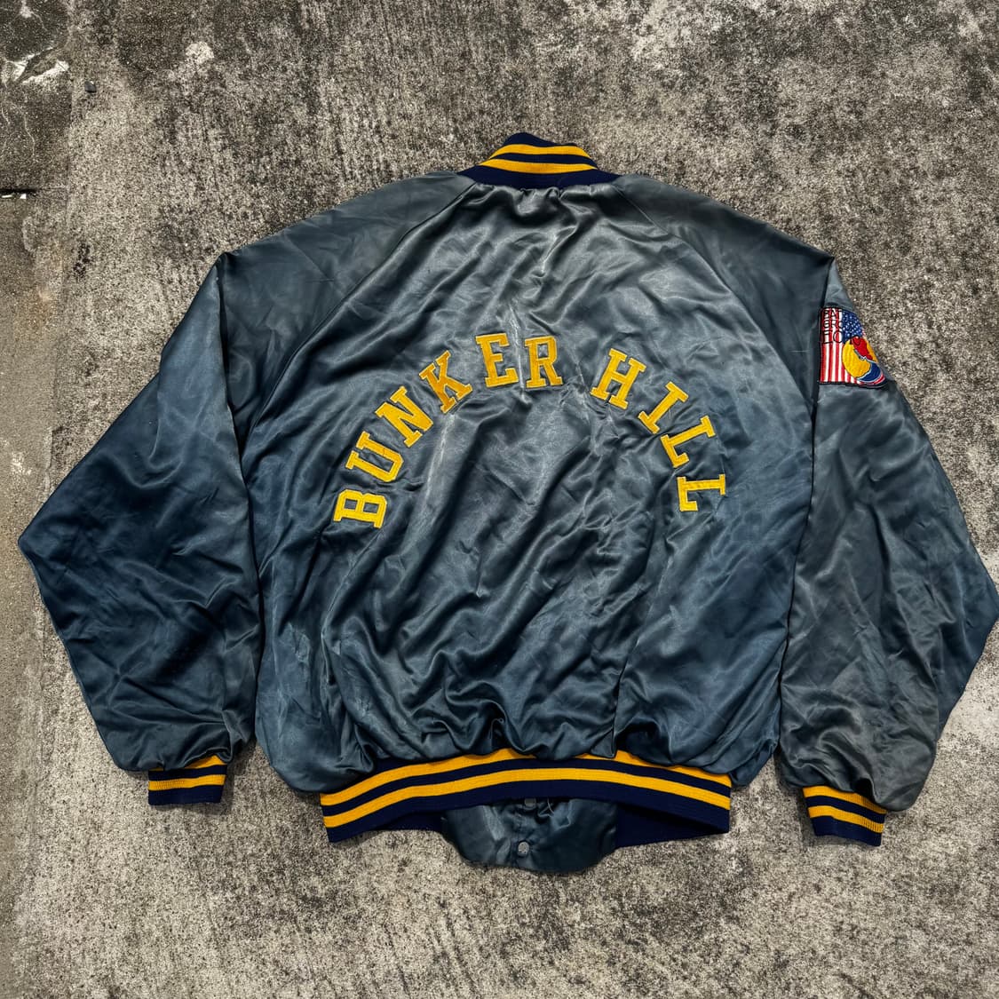 [XL] 90s Artex Bunker Hill 사틴 자켓 상품이미지2