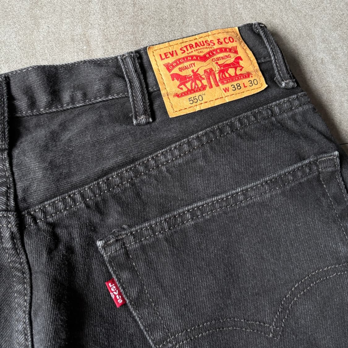 리바이스 정품 550 데님 블랙 팬츠 바지 상품이미지9