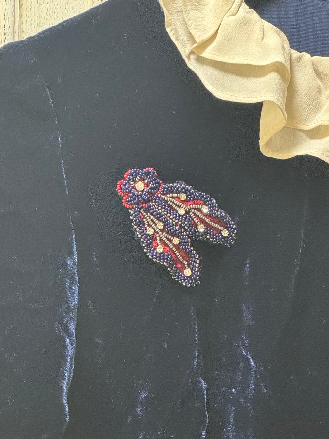 산드로 벨벳 원피스 상품이미지3