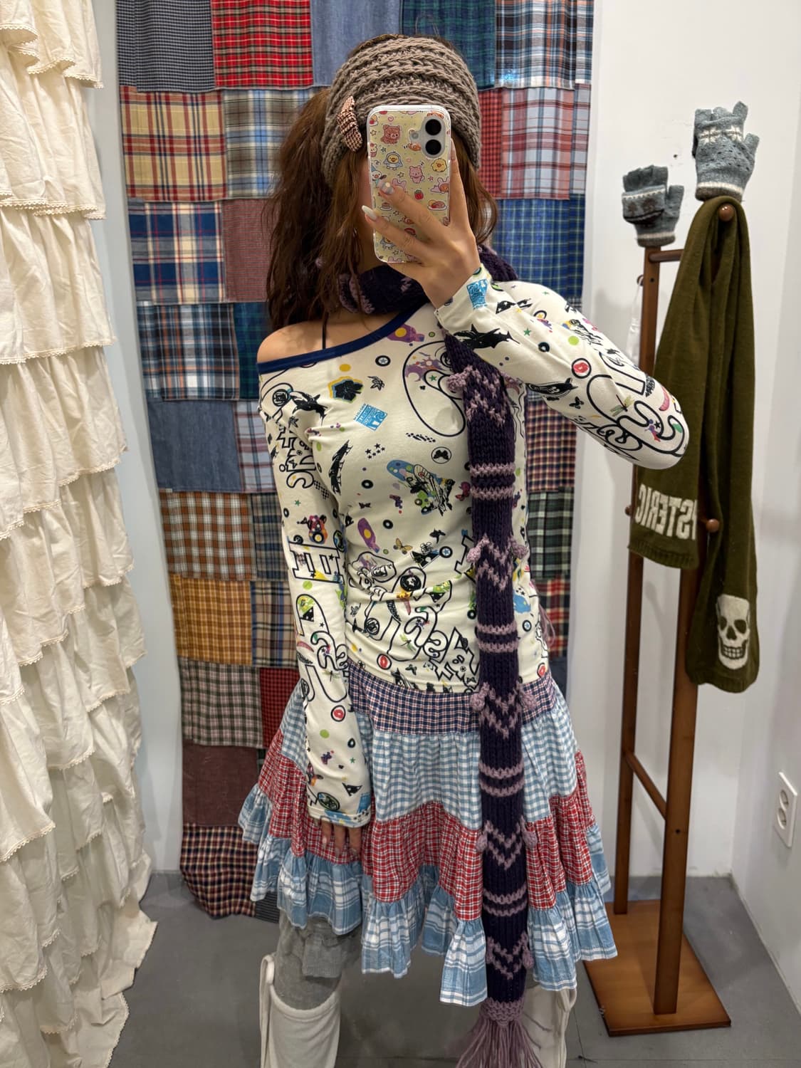 히스테릭글래머 패턴 롱슬리브 상품이미지1