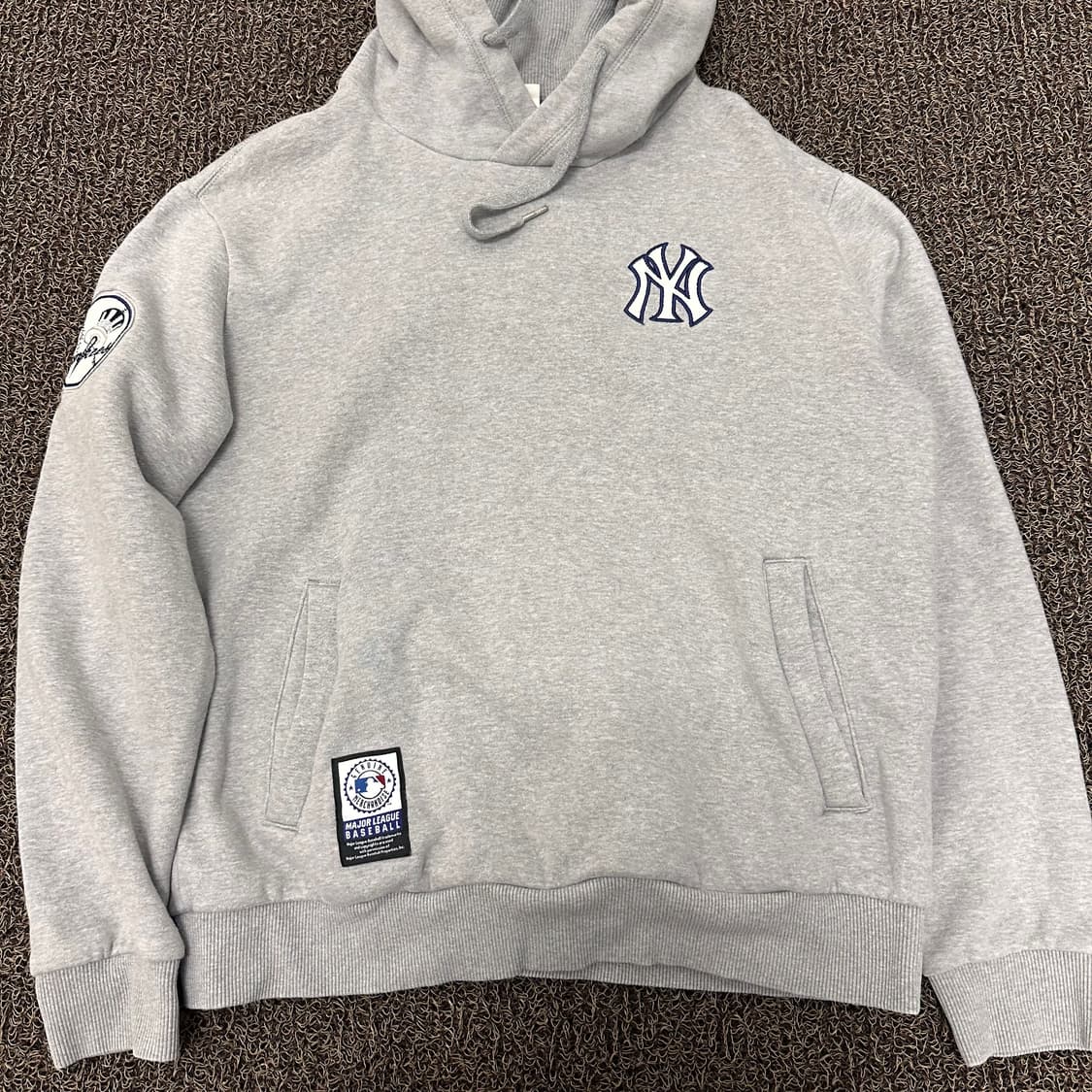 MLB 엠엘비 기모 후드티셔츠 그레이 100(L) 상품이미지3