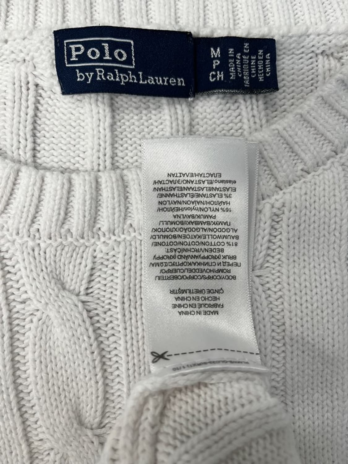 폴로 랄프 로렌 반팔 꽈배기 니트/#3410 상품이미지5