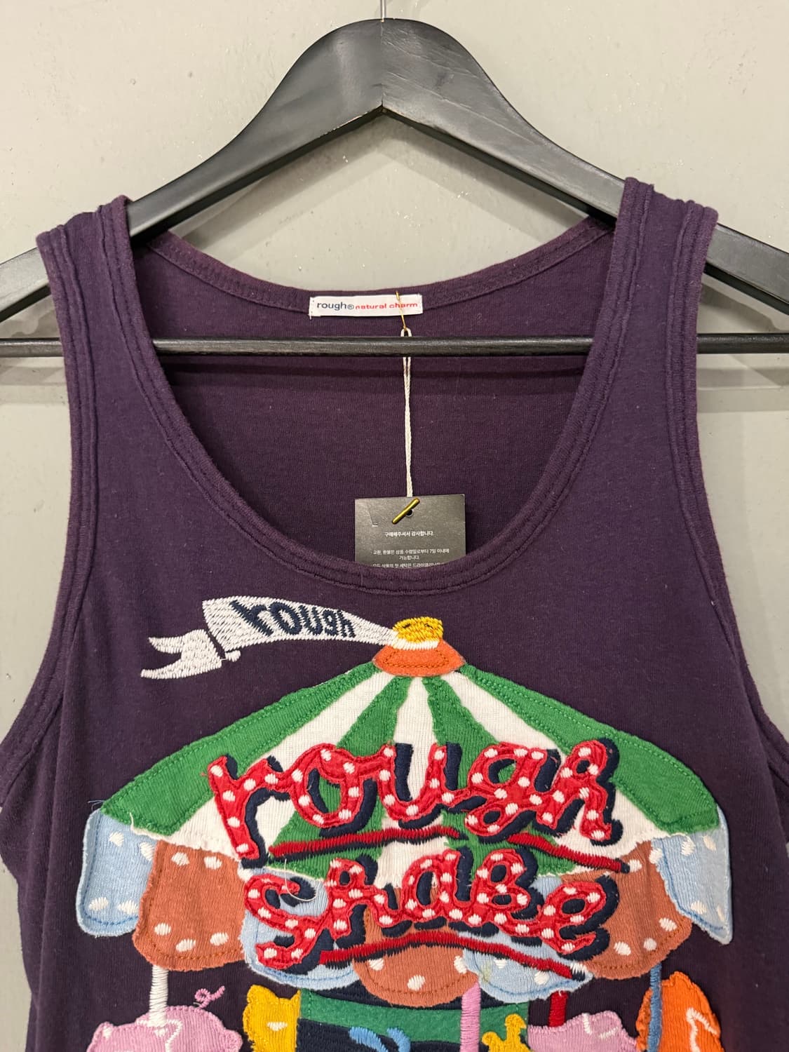 Rough animal embroidered sleeveless 상품이미지7