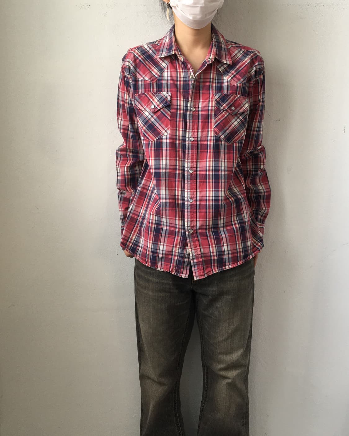 Check pattern shirt 상품이미지1