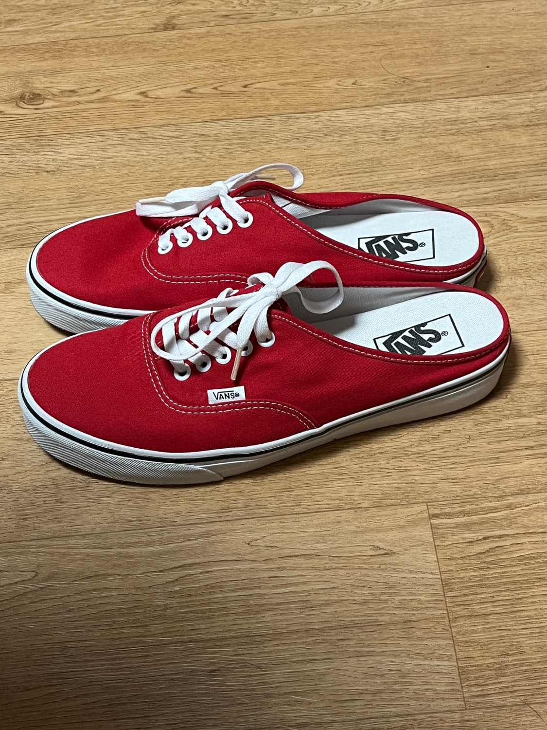 반스 어센틱 뮬 - 레이싱 레드:트루 화이트 상품이미지3