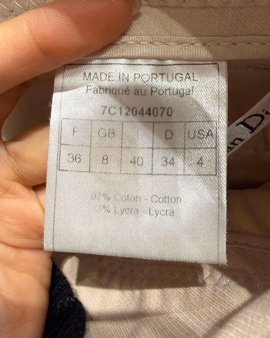 크리스찬 디올 부티크 아이보리 와이드 팬츠  상품이미지9