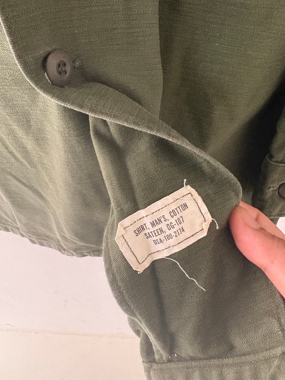 60's U.S Army og-107 Utility Shirt. 상품이미지3