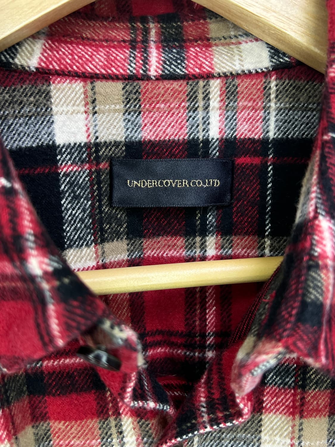 언더커버 15FW 플란넬 체크 셔츠자켓 상품이미지5