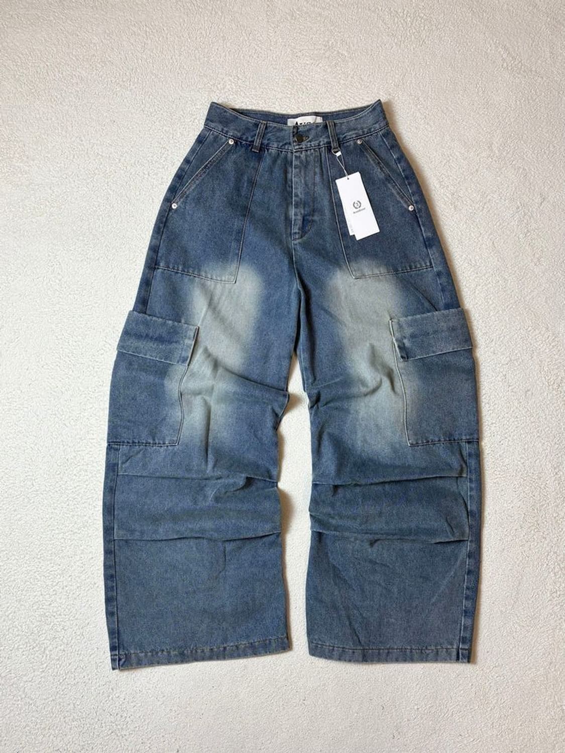 어반드레스 올시즌 액센트 스트링 와이드 데님 팬츠 PN7650 상품이미지1