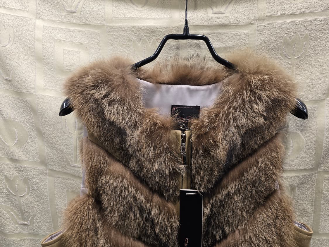 새상품) 씨티지 City Gee 천연 양가죽 폭스 베스트 55 상품이미지2