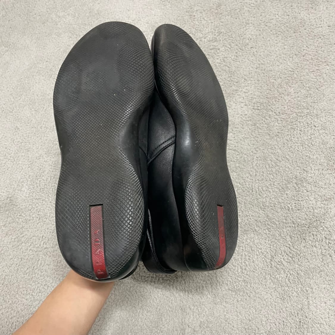 265) 프라다 스포츠 로고 벨크로 하이탑 스니커즈 상품이미지8