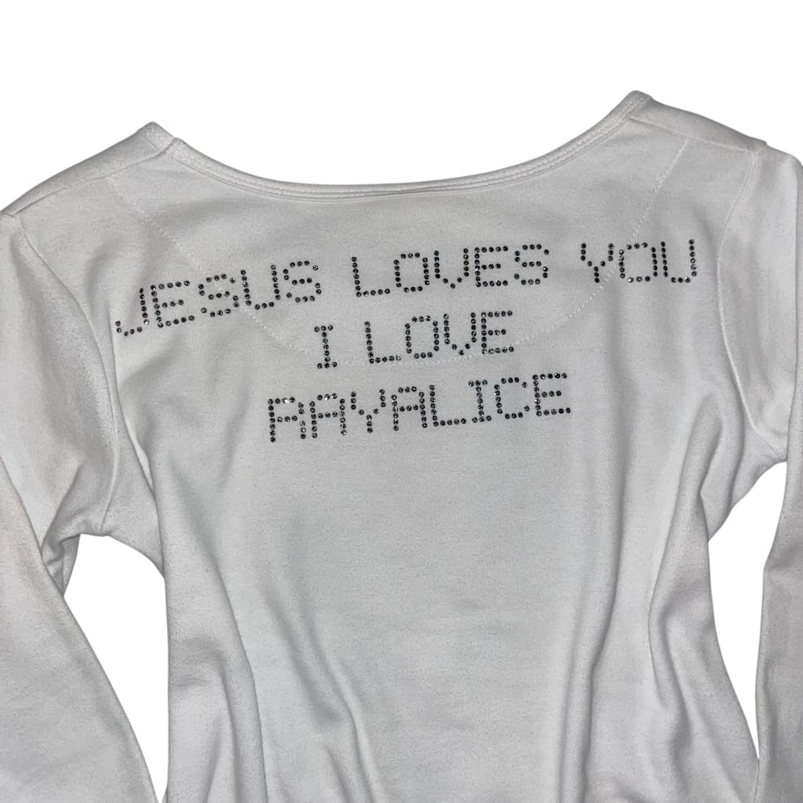 십자프린팅 큐빅 긴팔티 갸루y2k 상품이미지4