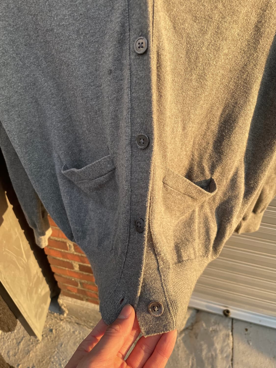 폴로랄프로렌 그레이 퍼플포니 가디건 상품이미지3