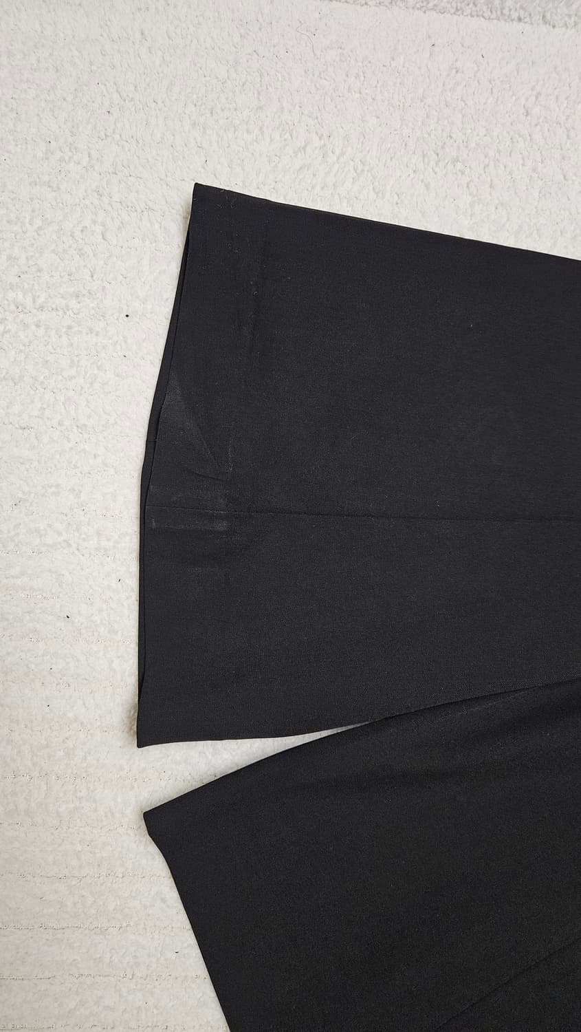 LMOOD 잔느 플레어 슬랙스 블랙 46 상품이미지4