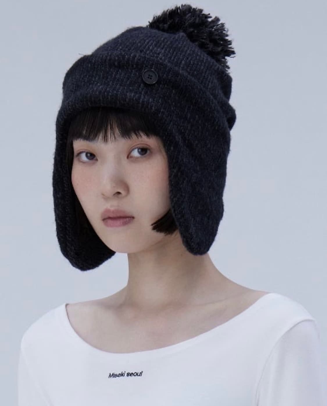 미세키서울 트루퍼햇 비니 블랙 상품이미지2