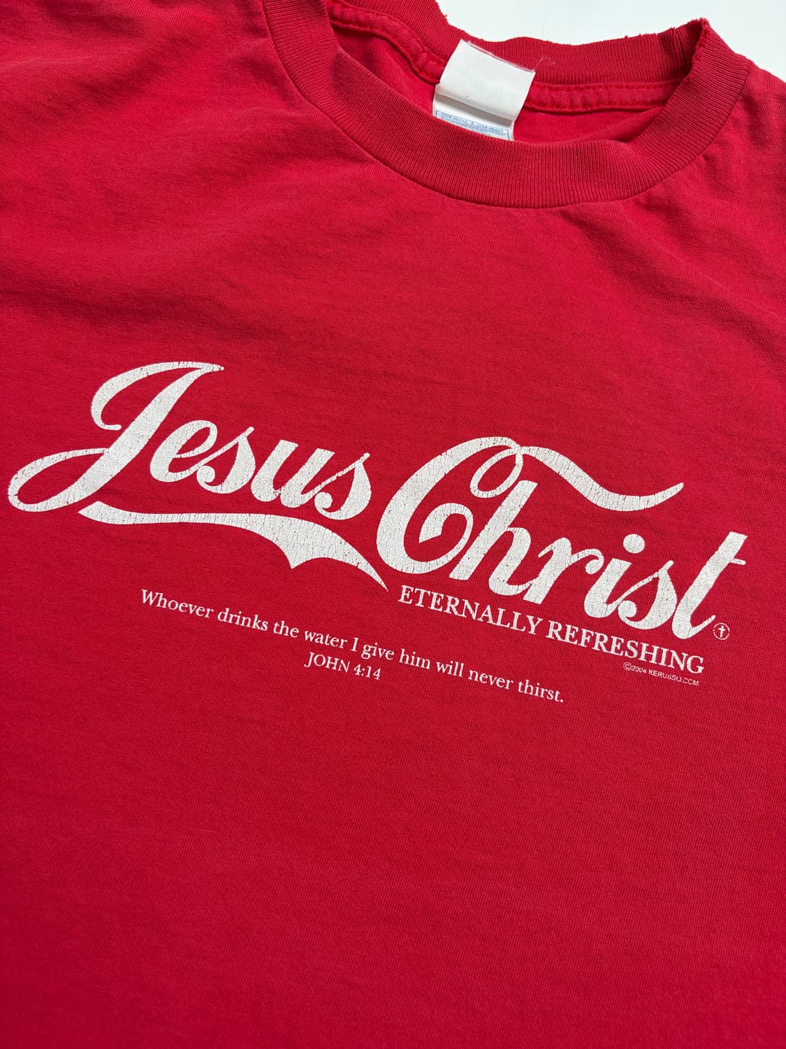 00s Jesus Tee (red) 상품이미지5
