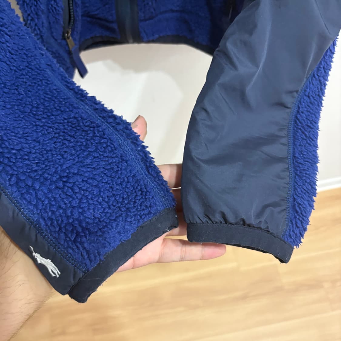 폴로 랄프로렌 블루 후리스 집업 M 상품이미지4