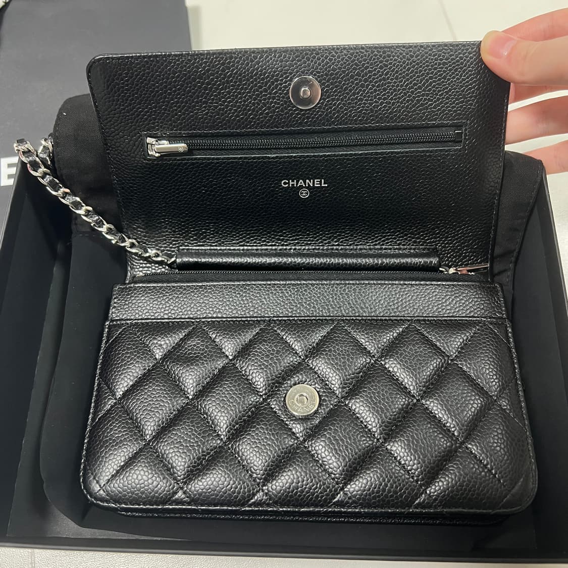 샤넬 woc 은장 체인지갑 가방 내장칩 상품이미지2
