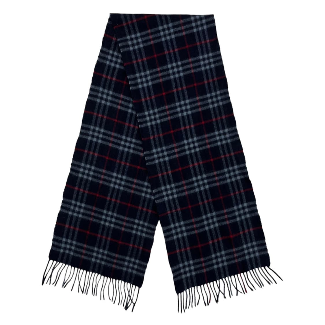 버버리 네이비 노바체크 캐시미어 머플러 상품이미지4