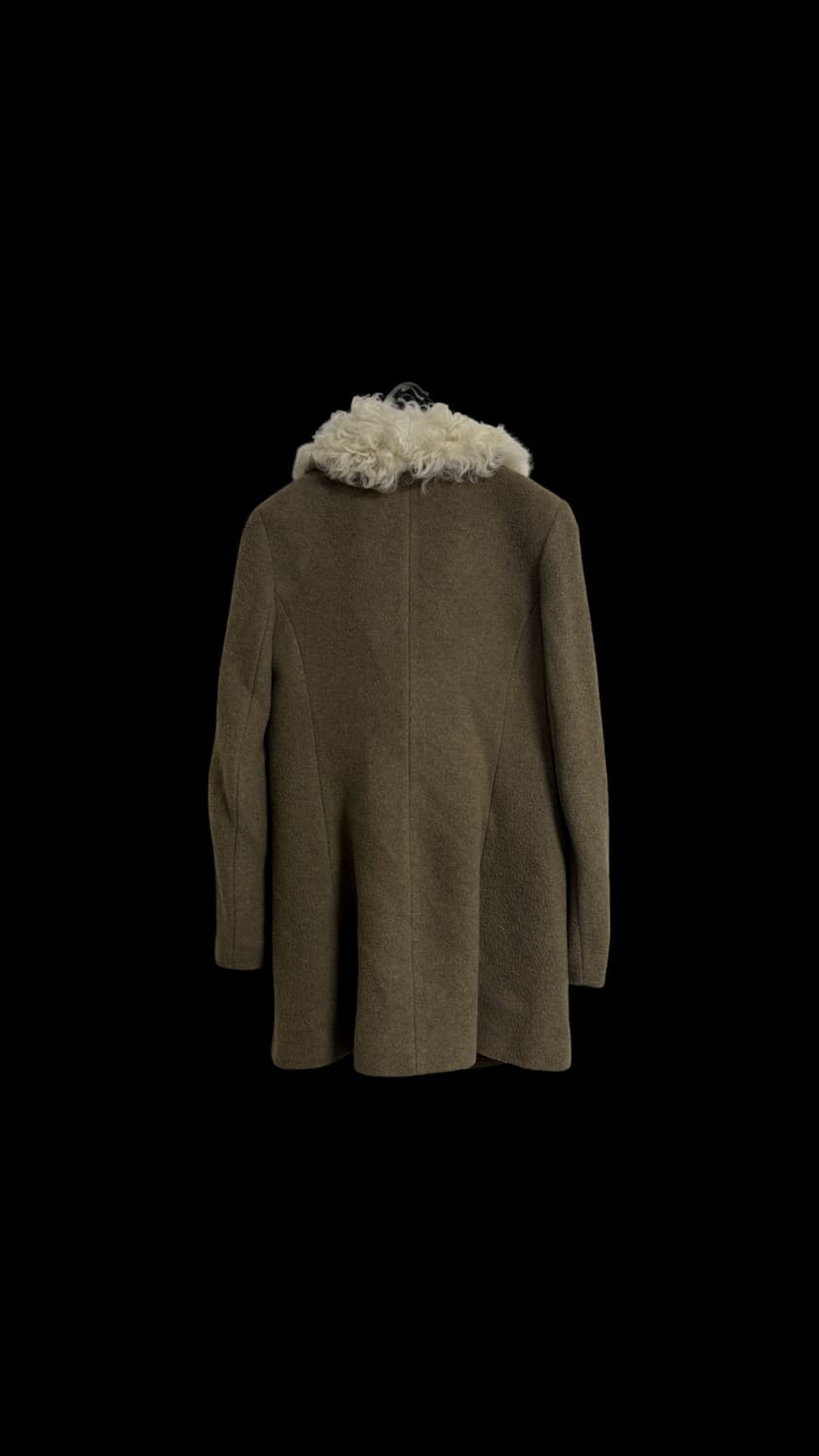 띠어리 시어링 트리밍 퍼 카라 울코트 상품이미지2