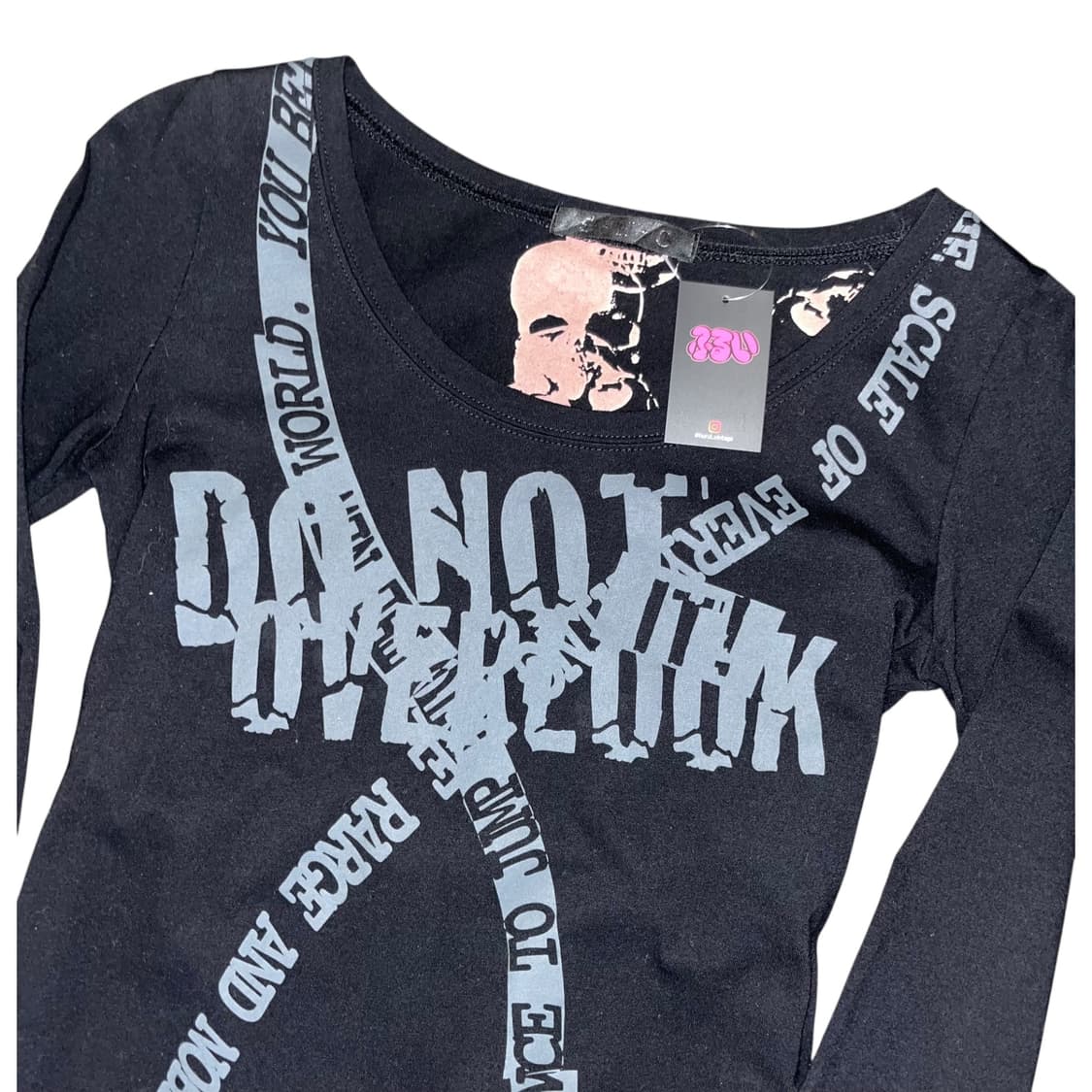 해골 프린팅 긴팔티 y2k펑크갸루 상품이미지4