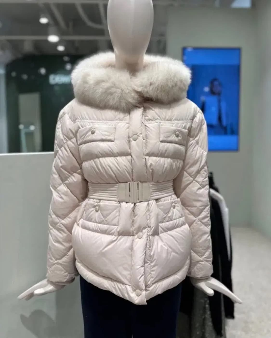 듀엘 폭스 패딩 은은한 배이지 55 상품이미지6