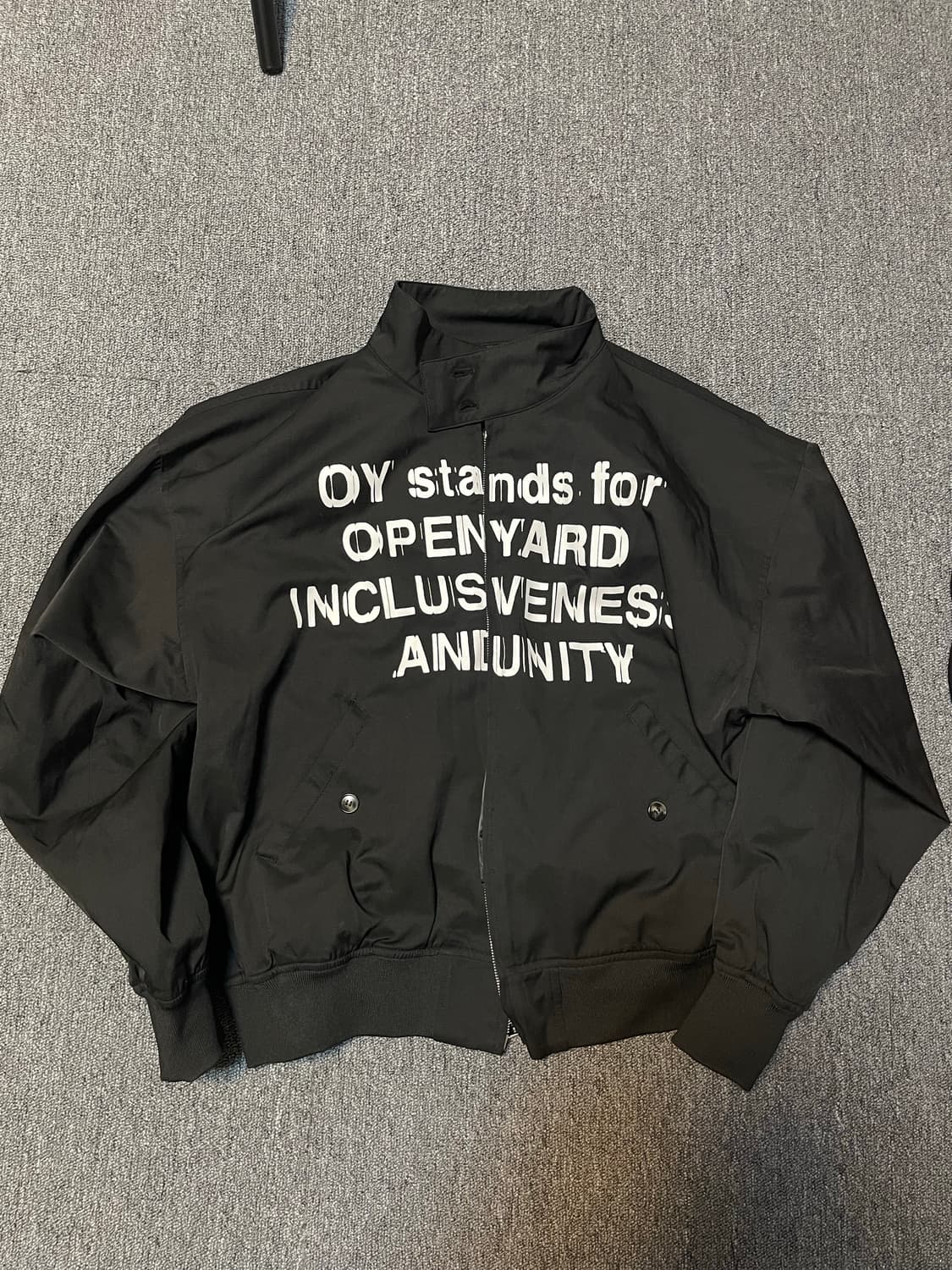 Oy SENSE HARRINGTON JACKET - BLACK(1사이즈) 상품이미지2