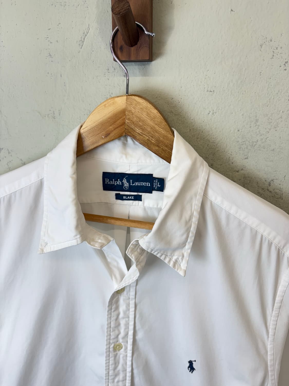 폴로랄프로렌 빈티지 블레이크 화이트 셔츠 상품이미지3