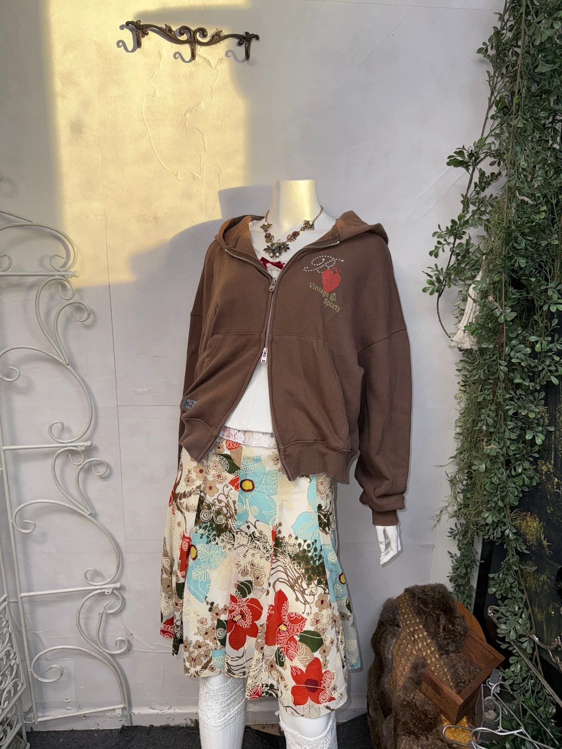 Bittercells Star Sporty hood zipup brown 상품이미지6
