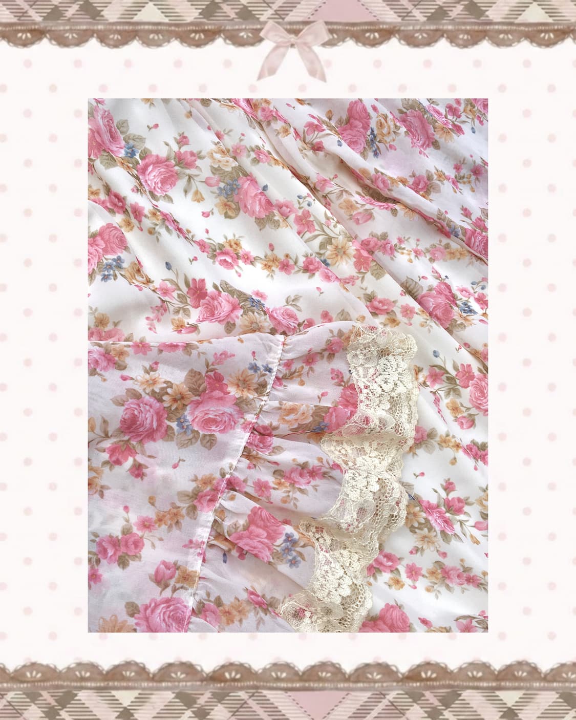 로즈 플로럴 레이스 오프숄더 롬퍼 상품이미지3