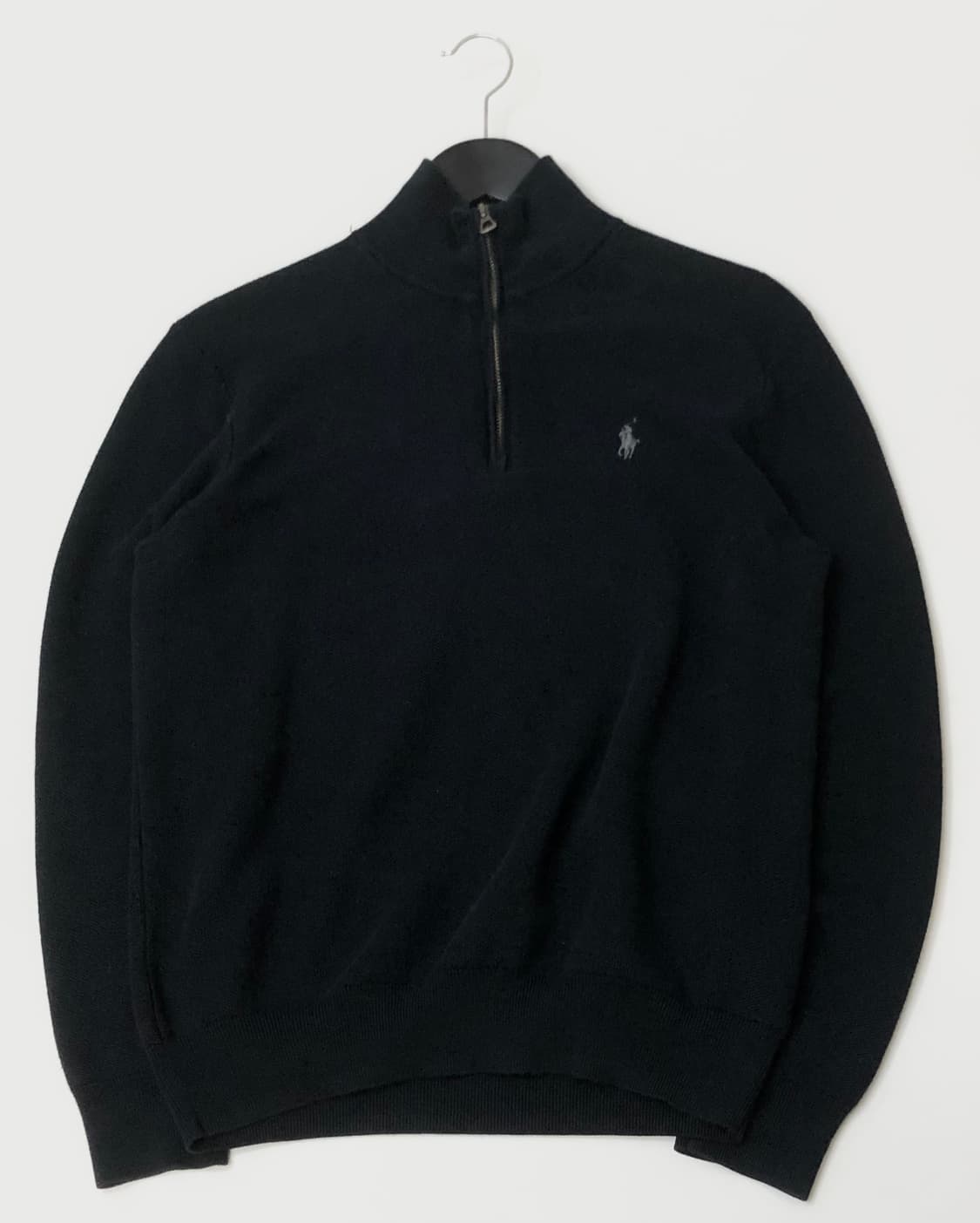 Polo 폴로 랄프로렌 블랙 반집업 니트  상품이미지2