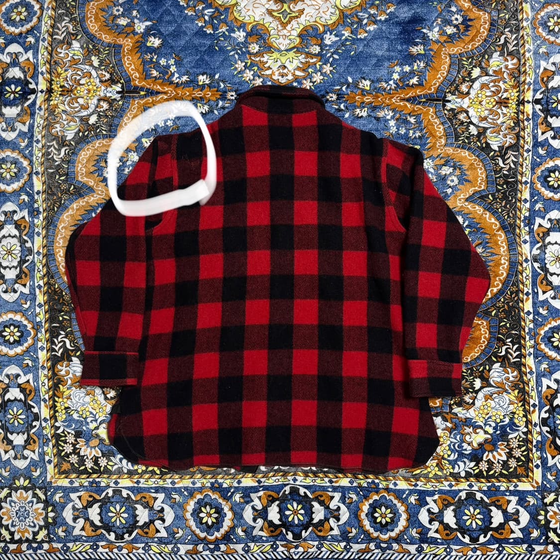 빈티지 4-50s USA 울리치 타탄 버팔로 체크셔츠 상품이미지4