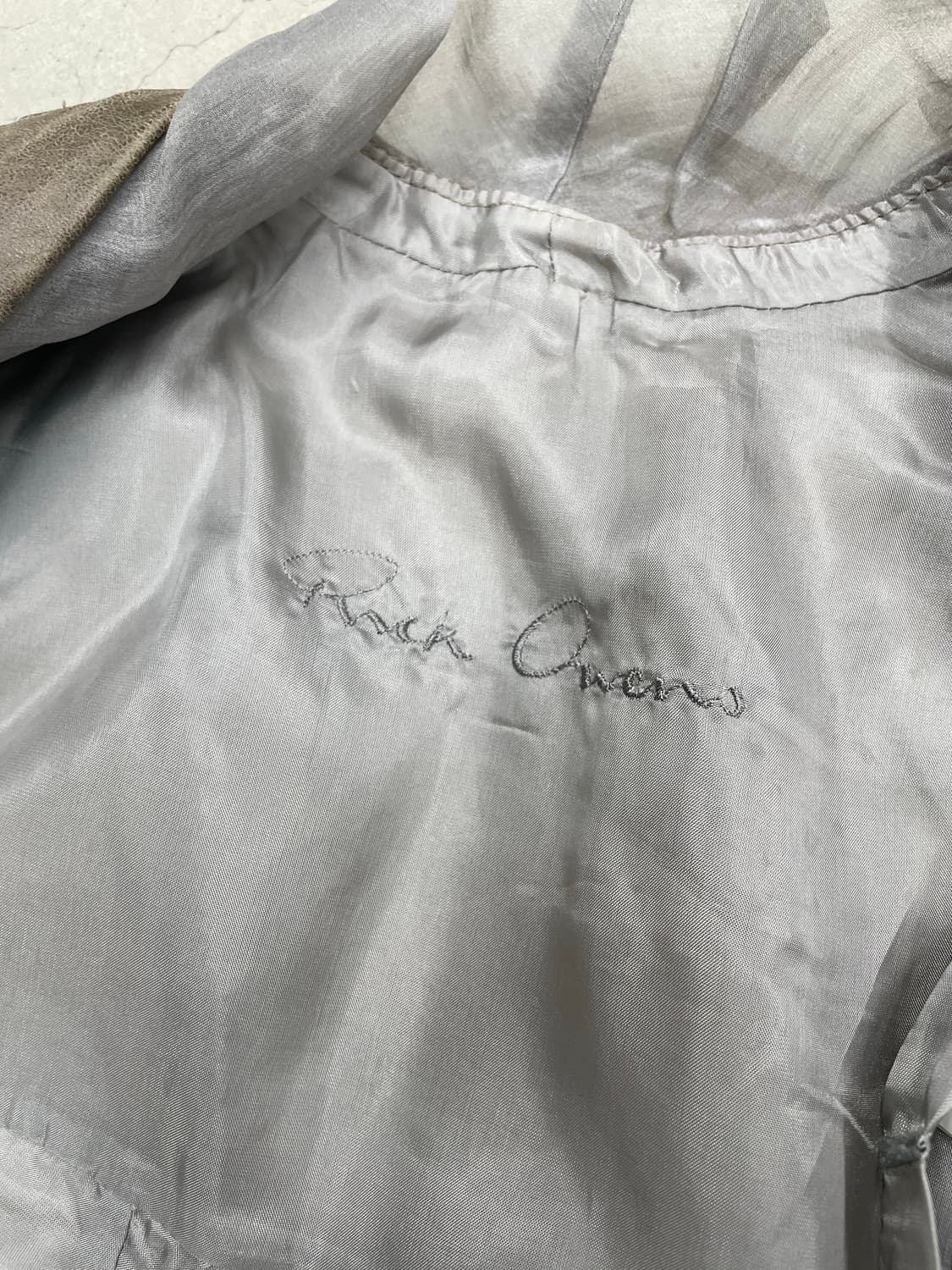 Rick Owens 2010 Sheepskin Silk Jacket 상품이미지3