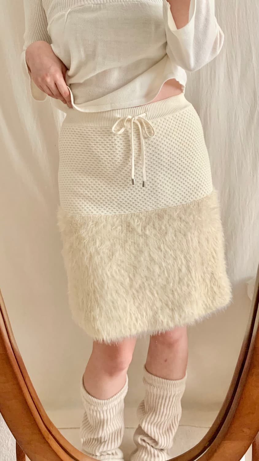 갸루 퍼 스커트 상품이미지4