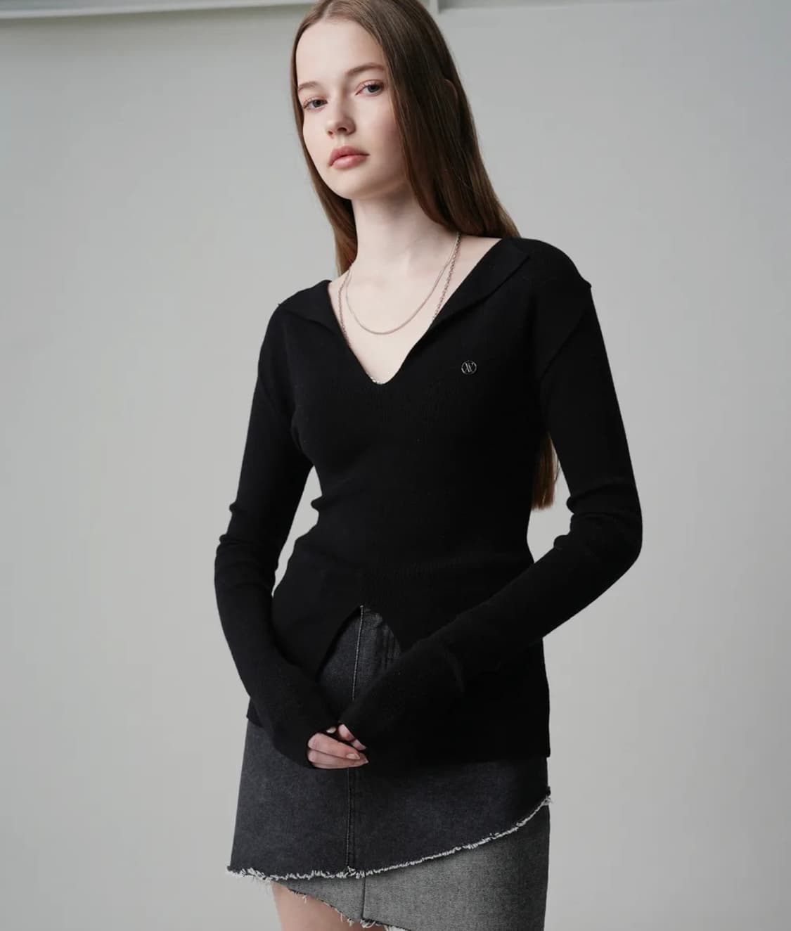 어반드레스 Collar Slit Knit 니트 상품이미지1
