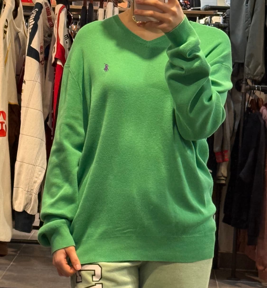 [NO.9] 폴로 긴팔 니트 그린 상품이미지2