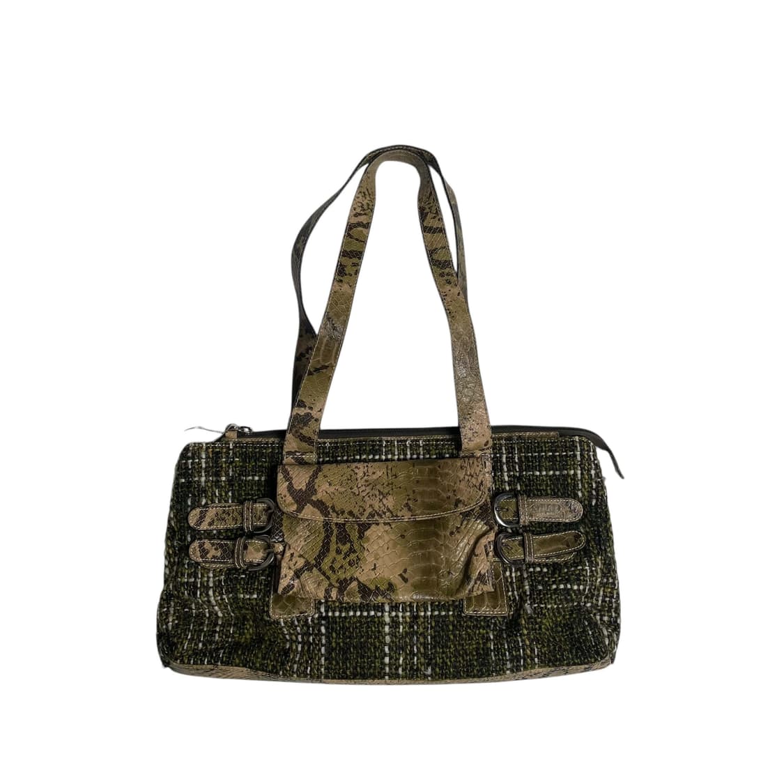 Arcadie 뱀패턴 &초록 트위드 백 (italy)   상품이미지2