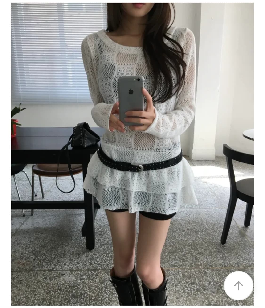 Soand 체크 니트 원피스 원가 52000원 상품이미지5