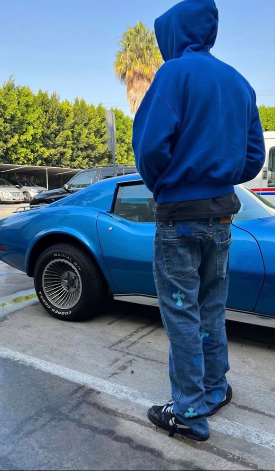 90s 빈티지 러셀 후드집업 블루 XL USA 상품이미지7