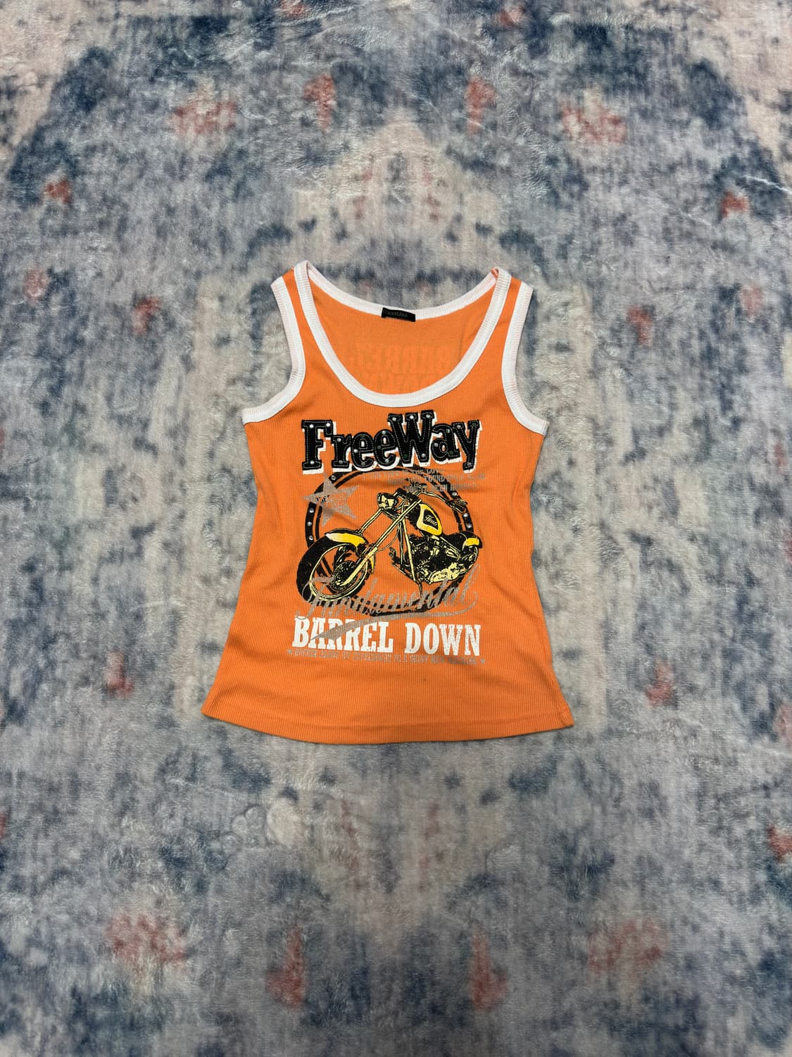 Cornflake y2k freeway ribbed sleeveless 상품이미지2